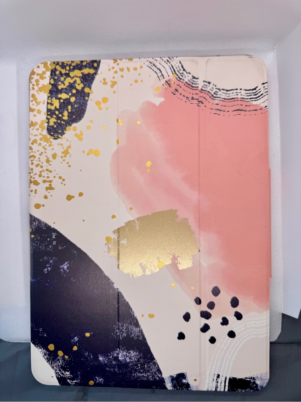 heyday Pink and Gold Watercolor Tablet Case for 10.9" iPad Air & 11" iPad Pro.